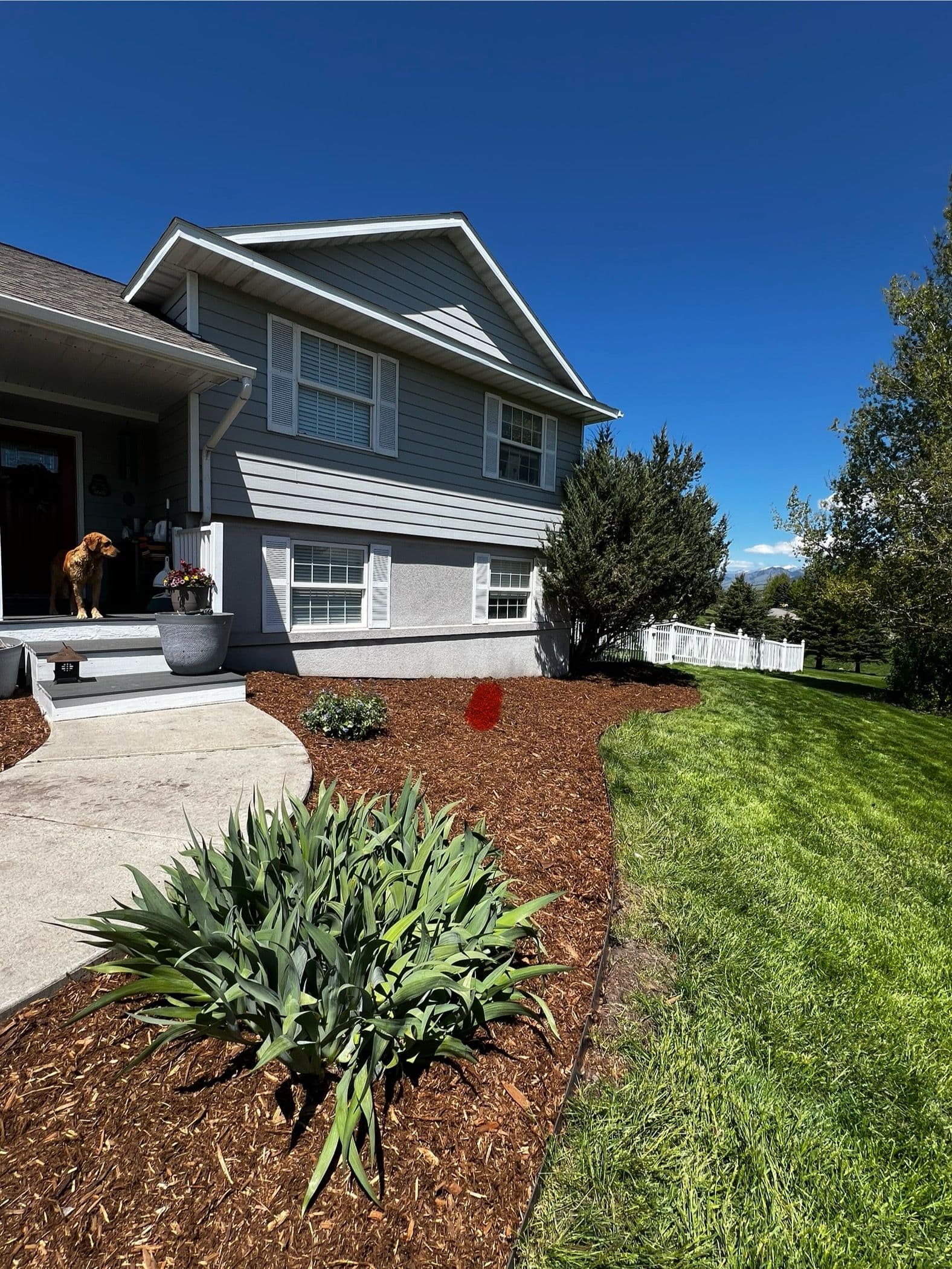 Rock Beds Out, Fresh Mulch In - Here's the Difference It Makes image